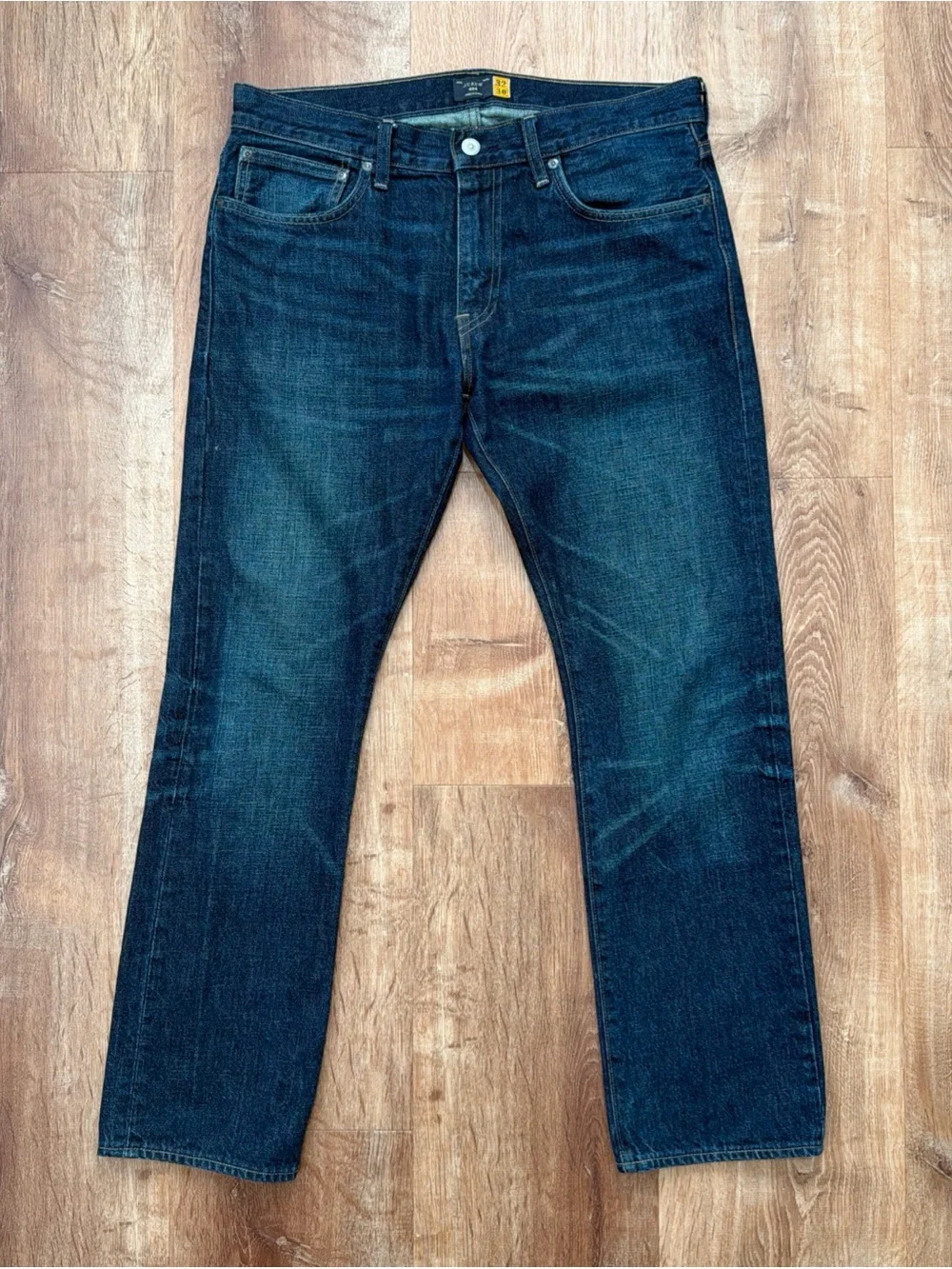 J. Crew 484 Jeans Mens 32x30 (fits 34x30) Slim Tapered Leg Blue Denim Dark Wash